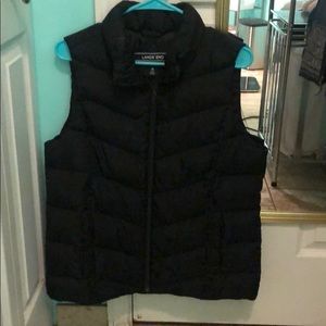 Lands End Down Vest BLACK